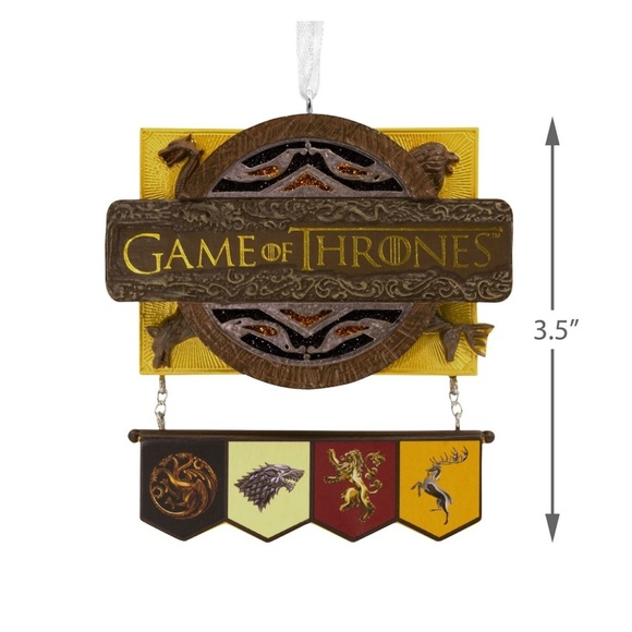 HBO Game of Thrones Targaryen, Stark, Lannister Baratheon Hallmark Ornament - Picture 3 of 9